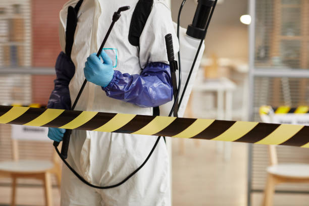 Professional Biohazard Cleanup technician working in Laketown, UT